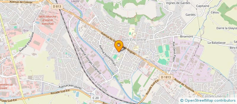 localisation de l'entreprise VIV'ENERGIES  BOE