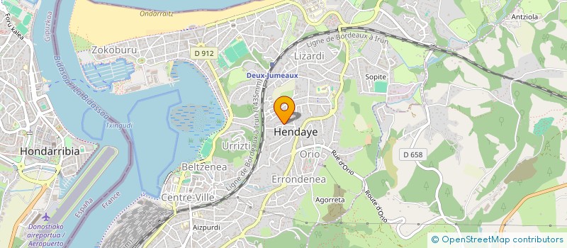 localisation de l'entreprise VIV(R)E HENDAYE  HENDAYE