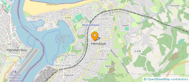 localisation de l'entreprise VIV(R)E HENDAYE  HENDAYE