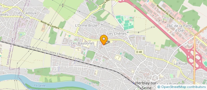 localisation de l'entreprise VIV&SENS  HERBLAY-SUR-SEINE