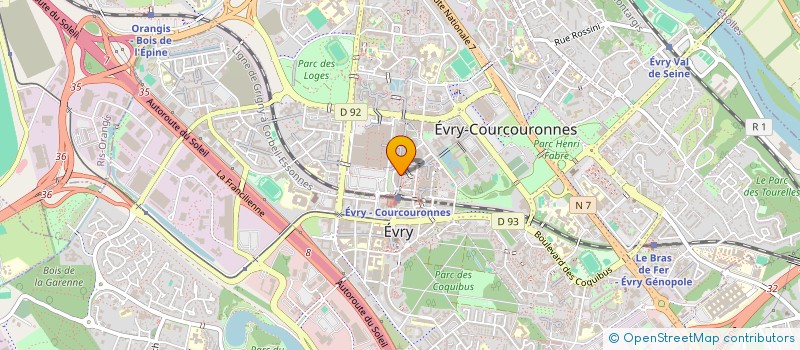 localisation de l'entreprise VIVA à EVRY-COURCOURONNES