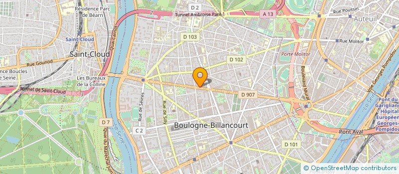 localisation de l'entreprise VIVA à BOULOGNE-BILLANCOURT