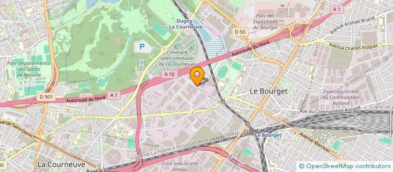 localisation de l'entreprise VIVA ART PRODUCTION à LA COURNEUVE