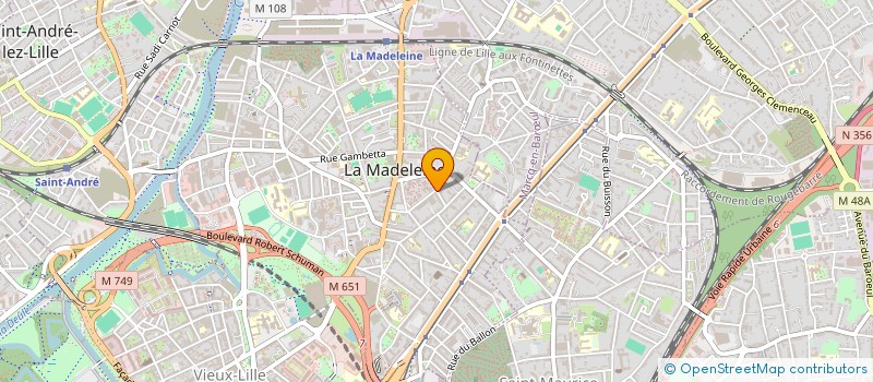 localisation de l'entreprise VIVA BATI à LA MADELEINE