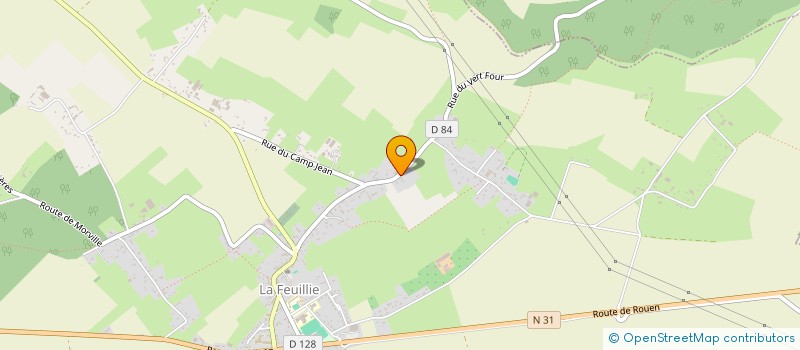 localisation de l'entreprise VIVA CHAUFFAGE  LA FEUILLIE