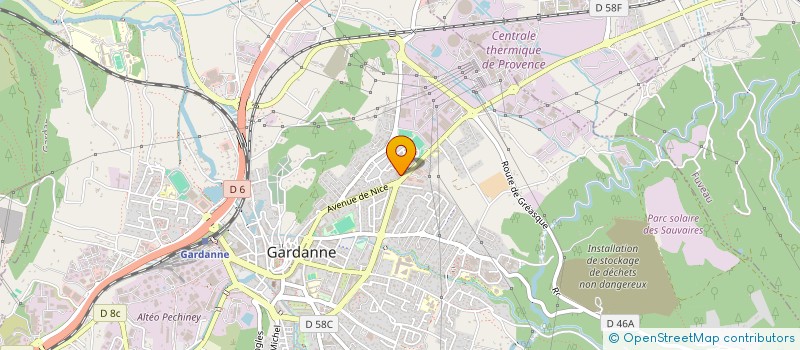 localisation de l'entreprise VIVA COIFF à GARDANNE