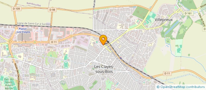 localisation de l'entreprise VIVA FILIPINAS  LES CLAYES-SOUS-BOIS