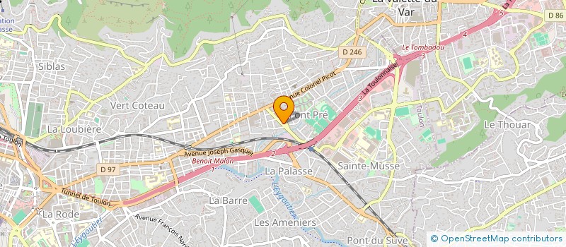 localisation de l'entreprise VIVA LA VIDA  TOULON