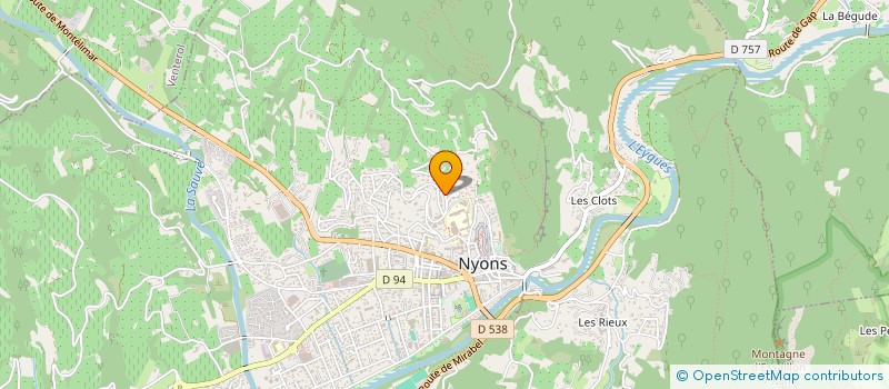 localisation de l'entreprise VIVA LINE à NYONS