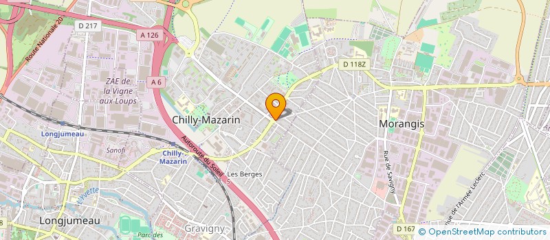 localisation de l'entreprise VIVA PRO à CHILLY-MAZARIN