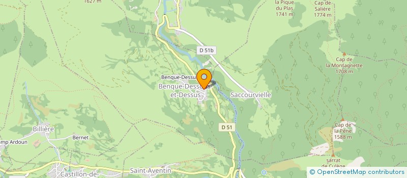 localisation de l'entreprise VIVABOIS MENUISERIE  BENQUE-DESSOUS-ET-DESSUS