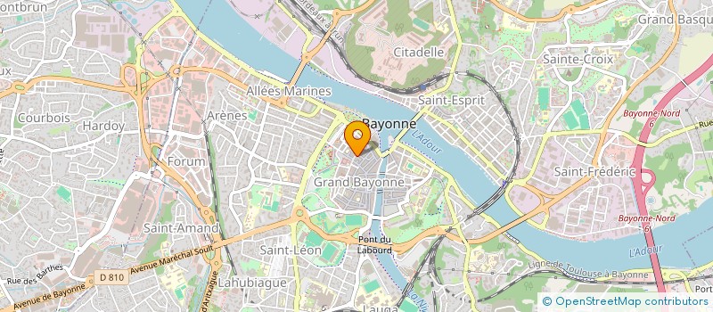 localisation de l'entreprise VIVABY à BAYONNE