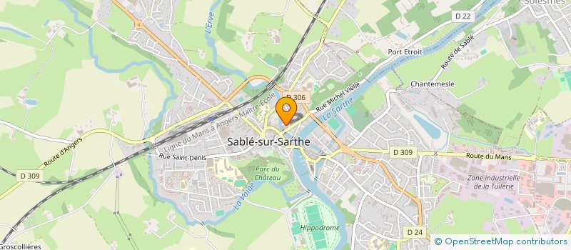 localisation de l'entreprise VIVAC'S  LE LUDE