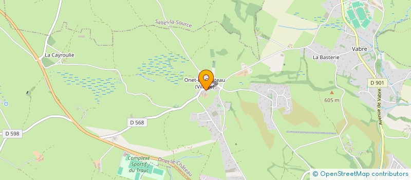 localisation de l'entreprise VIVACES à ONET-LE-CHATEAU