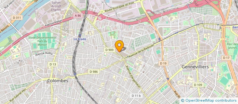 localisation de l'entreprise VIVACITE CULTURELLE ET ARTISTIQUE  COLOMBES