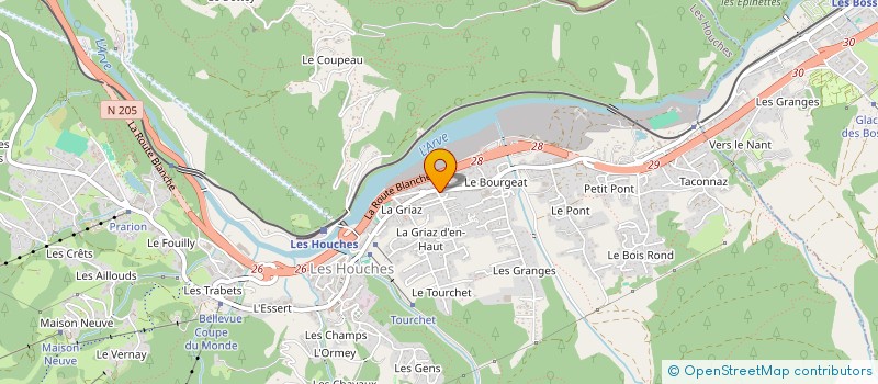 localisation de l'entreprise VIVACO  LES HOUCHES