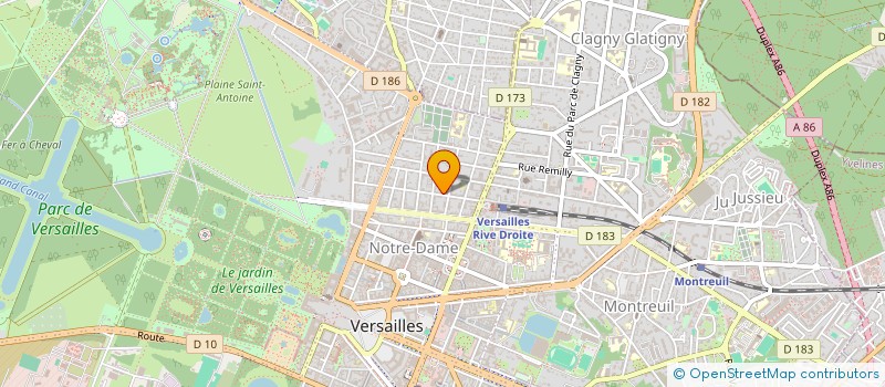 localisation de l'entreprise VIVAE à VERSAILLES