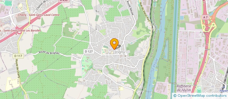 localisation de l'entreprise VIVAL  IRIGNY