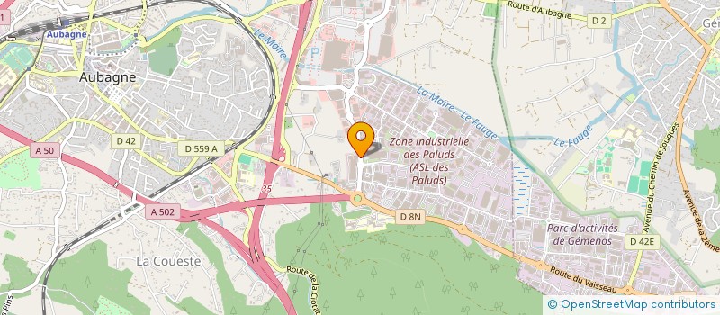 localisation de l'entreprise VIVAL à AUBAGNE
