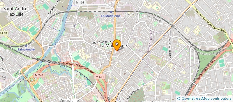 localisation de l'entreprise VIVALANGUES à LA MADELEINE