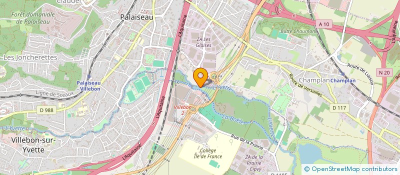 localisation de l'entreprise VIVALDI  VILLEBON-SUR-YVETTE