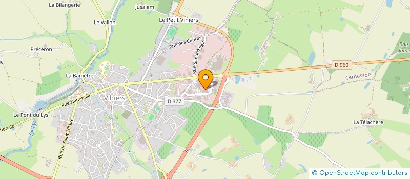 localisation de l'entreprise VIVALDIS à LYS-HAUT-LAYON