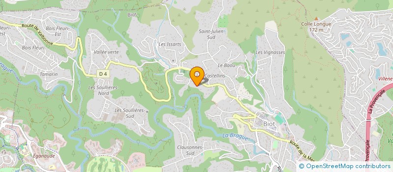 localisation de l'entreprise VIVALDO à BIOT