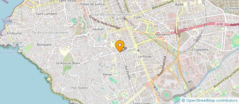 localisation de l'entreprise VIVALDY'S ESPACE FLORAL à MARSEILLE