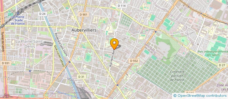 localisation de l'entreprise VIVALI à AUBERVILLIERS