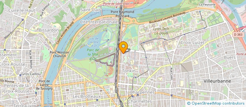 localisation de l'entreprise VIVALP à VILLEURBANNE