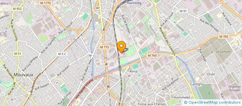 localisation de l'entreprise VIVALUZ à TOURCOING