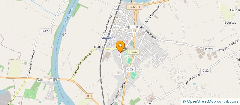 localisation de l'entreprise VIVANDA TRADITION  AIGUILLON