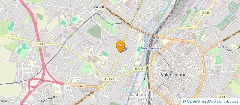 localisation de l'entreprise VIVANORD  VALENCIENNES