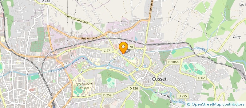 localisation de l'entreprise VIVANS à CUSSET