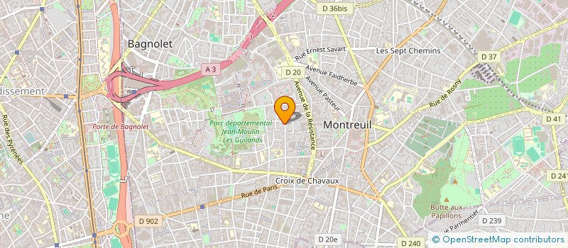 localisation de l'entreprise VIVANT à MONTREUIL