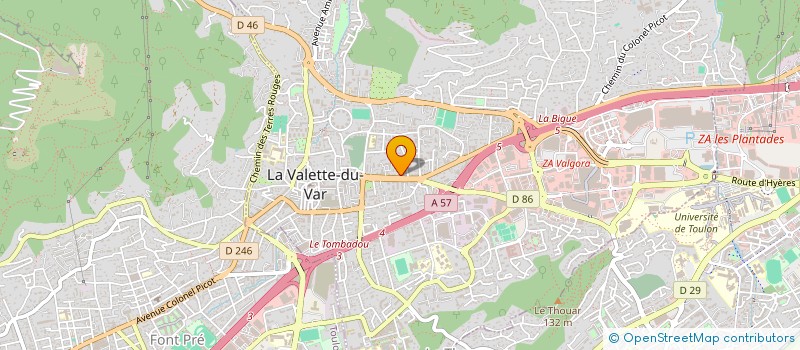 localisation de l'entreprise VIVAPA à LA VALETTE-DU-VAR