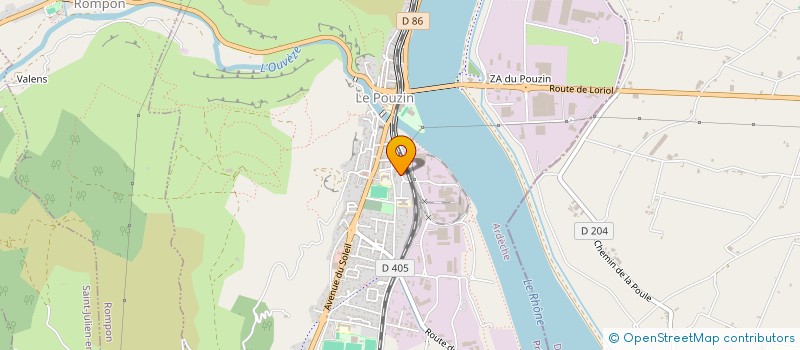 localisation de l'entreprise VIVARAIS DEVELOPPEMENT  LE POUZIN