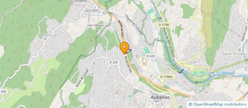 localisation de l'entreprise VIVARAIS PRECISION à AUBENAS