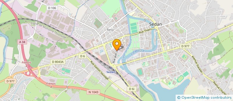 localisation de l'entreprise VIVARDEN à SEDAN