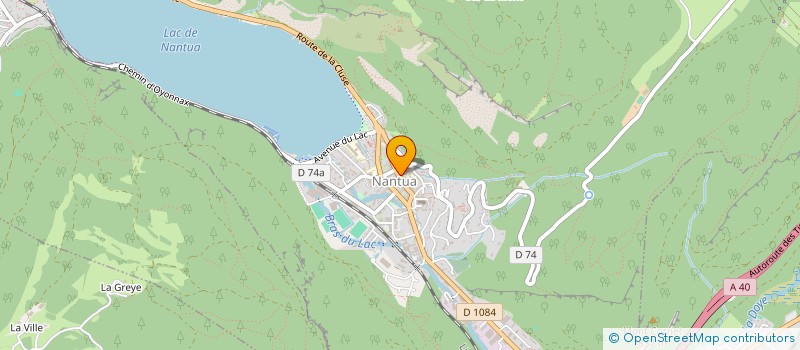 localisation de l'entreprise VIVARI à NANTUA