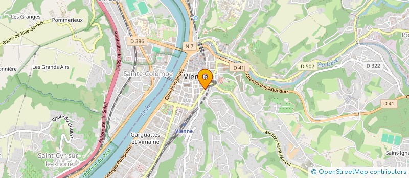 localisation de l'entreprise VIVASERVICES à VIENNE