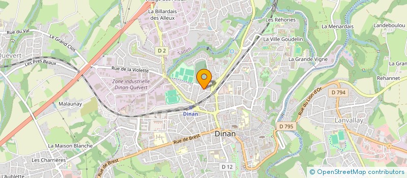 localisation de l'entreprise VIVATIGAMA  DINAN