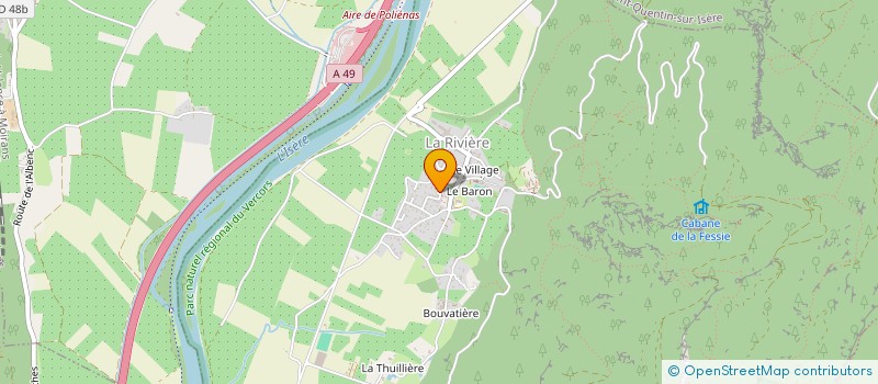 localisation de l'entreprise VIVAU  LA RIVIERE