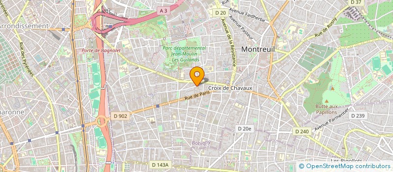 localisation de l'entreprise VIVAUTO PLVL à MONTREUIL
