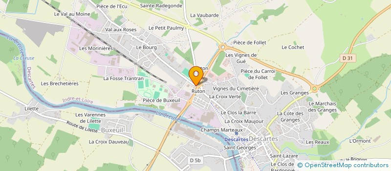 localisation de l'entreprise VIVAVETO  DESCARTES