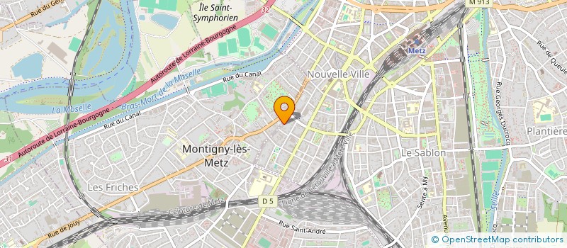localisation de l'entreprise VIVE à METZ