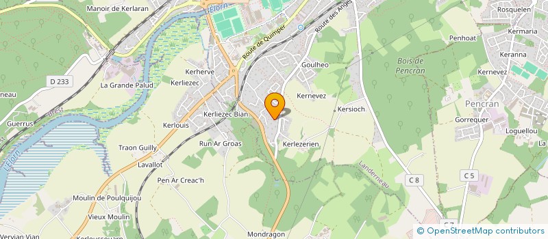 localisation de l'entreprise VIVE à LANDERNEAU