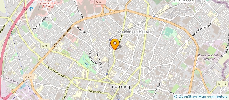 localisation de l'entreprise VIVE LA BOULANGERIE FRANCE à TOURCOING
