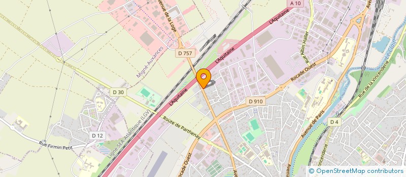 localisation de l'entreprise VIVE LA FETE  POITIERS