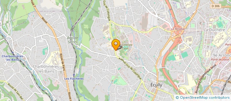 localisation de l'entreprise VIVE LA MECANIQUE DES VIBRATIONS  ECULLY